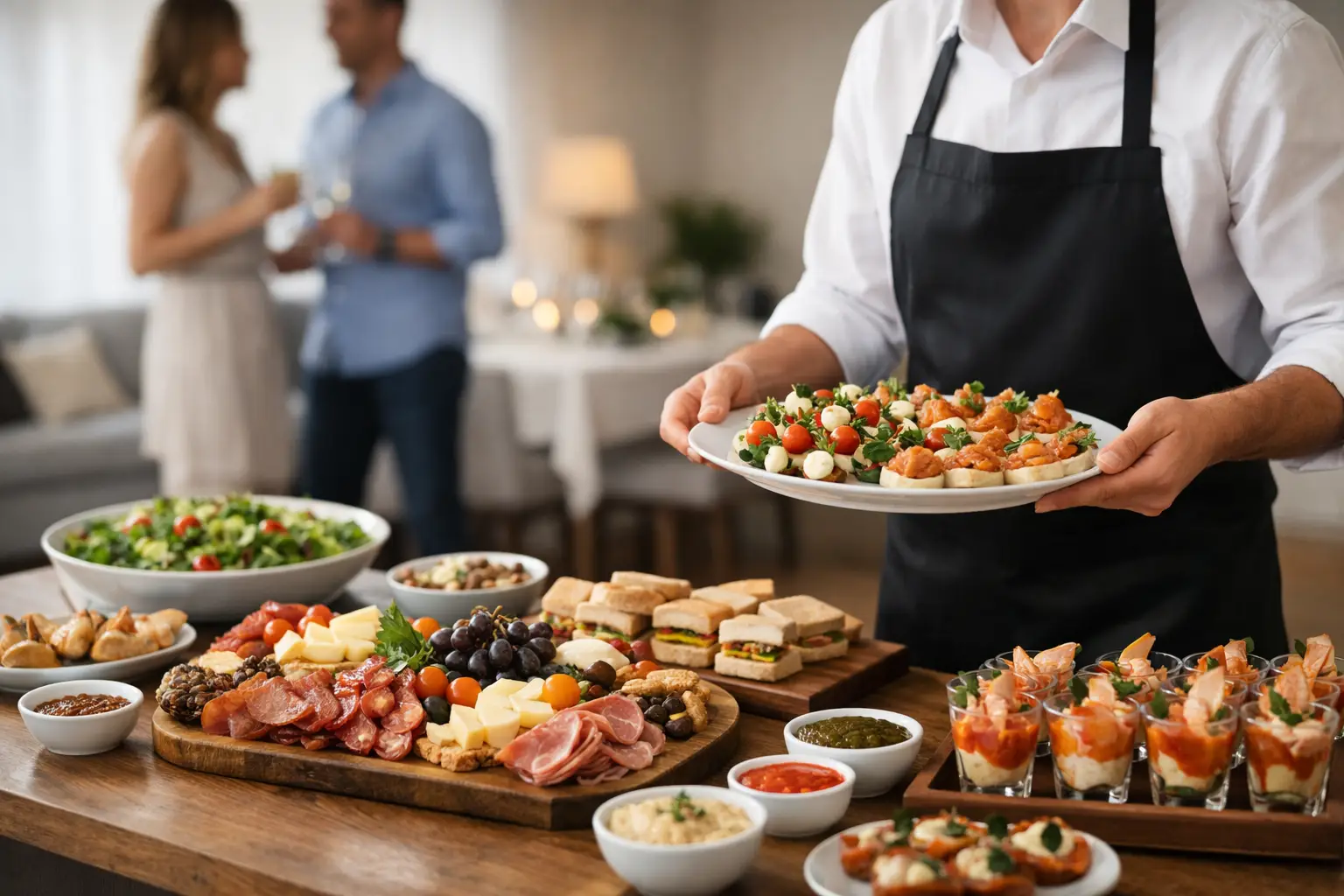 Lee más sobre el artículo Banquetes a domicilio para fiestas bien resueltos
