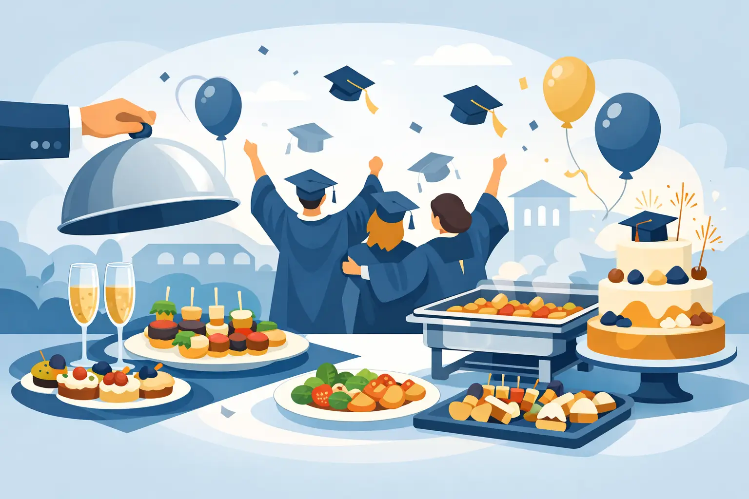 En este momento estás viendo Catering para graduación: qué contratar